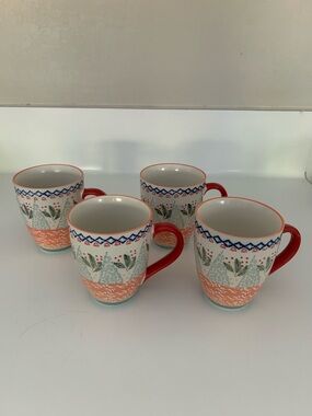 West Elm Scandi Forest Mugs - Set of 4